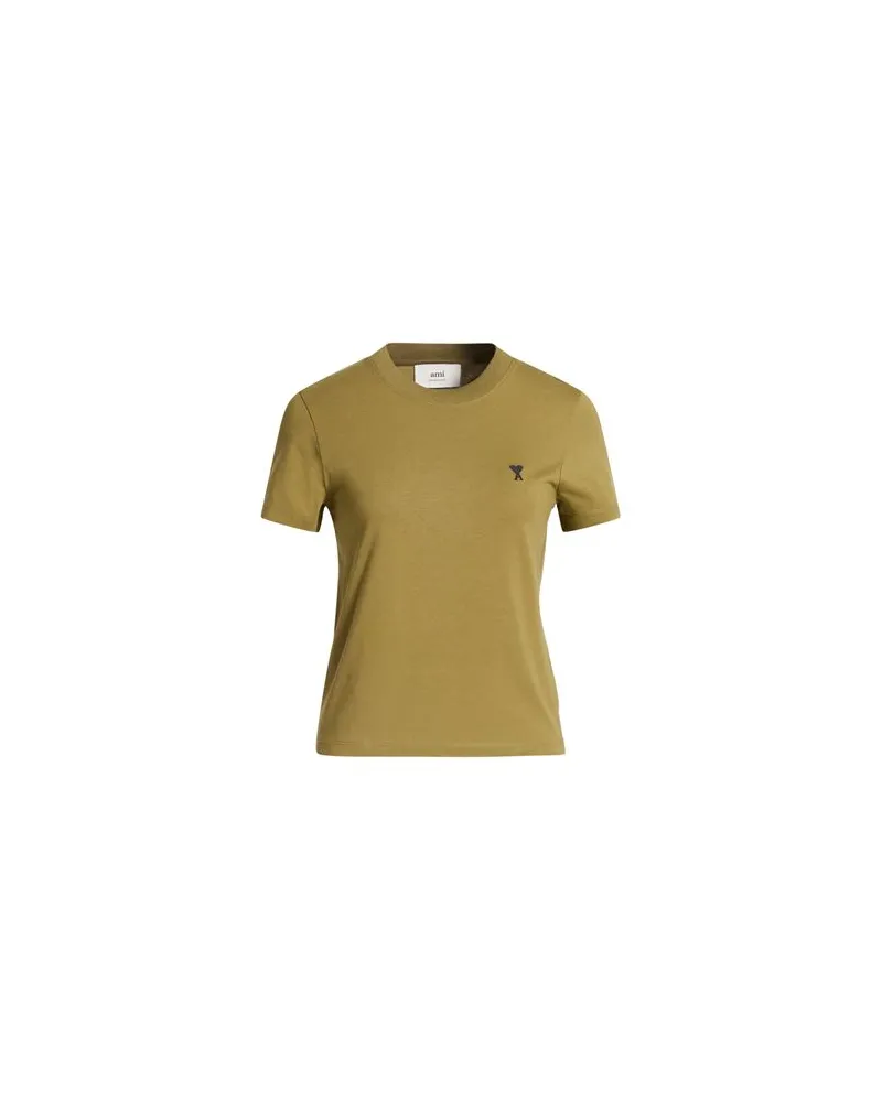 AMI Paris TOPS - T-shirtsauf YOOX.COM Militärgrün