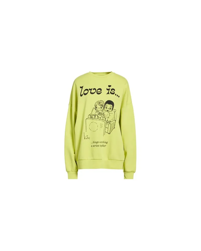 Gaëlle Bonheur LOVE IS... BY  - TOPS - Sweatshirtsauf YOOX.COM Limettengrün