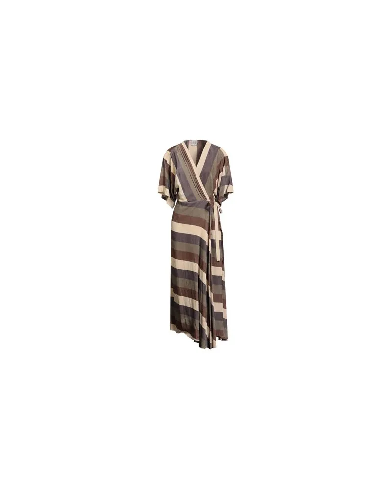 ALYSI CHOCOLAT - KLEIDER - Maxi-Kleiderauf YOOX.COM Sand
