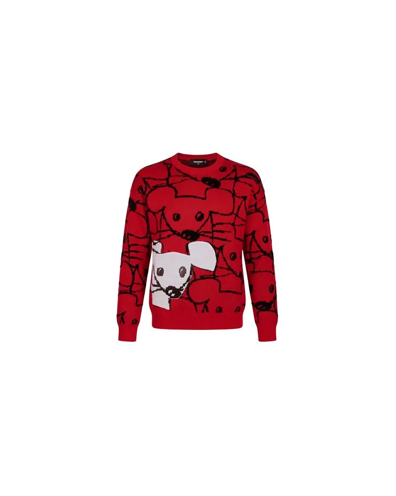 Dsquared2 STRICKWAREN - Pulloverauf YOOX.COM Rot