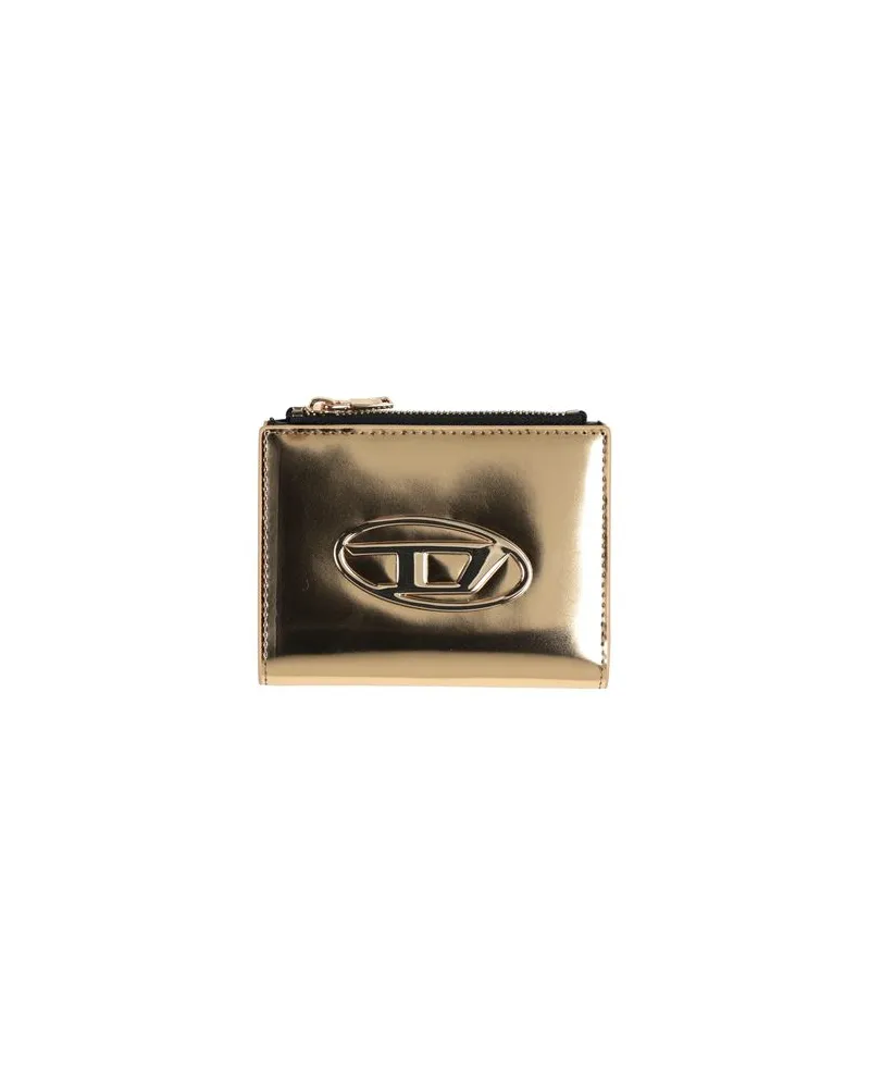 Diesel BI-FOLD ZIP  - Kleinlederwaren - Brieftaschenauf YOOX.COM Gold