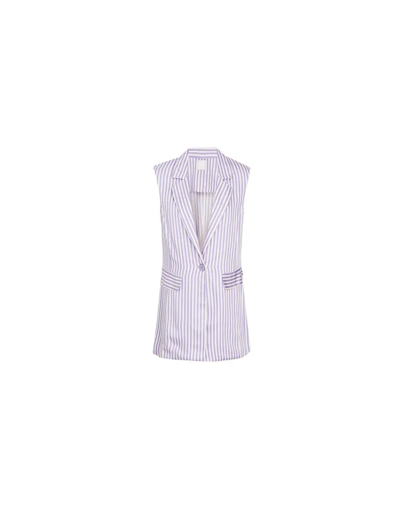 8 by Yoox STRIPED VISCOSE SLEEVELESS BLAZER   - ANZÜGE und CO-ORDS - Blazersauf YOOX.COM Lila