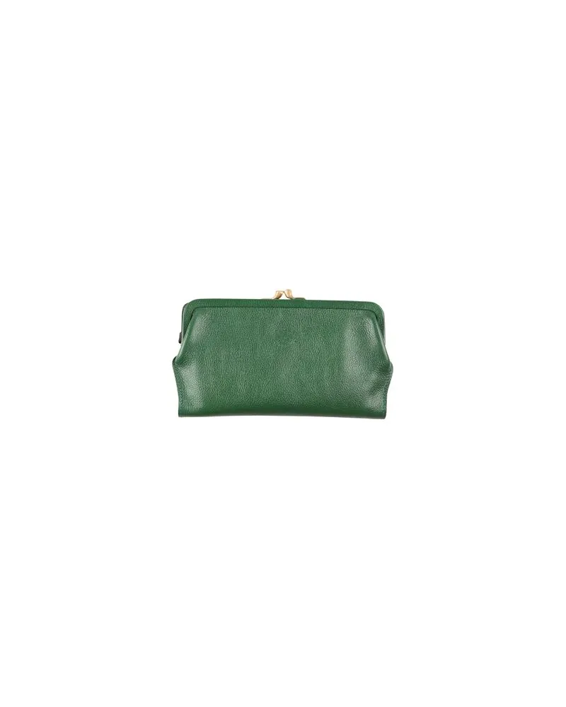 IL BISONTE Kleinlederwaren - Brieftaschenauf YOOX.COM Grün
