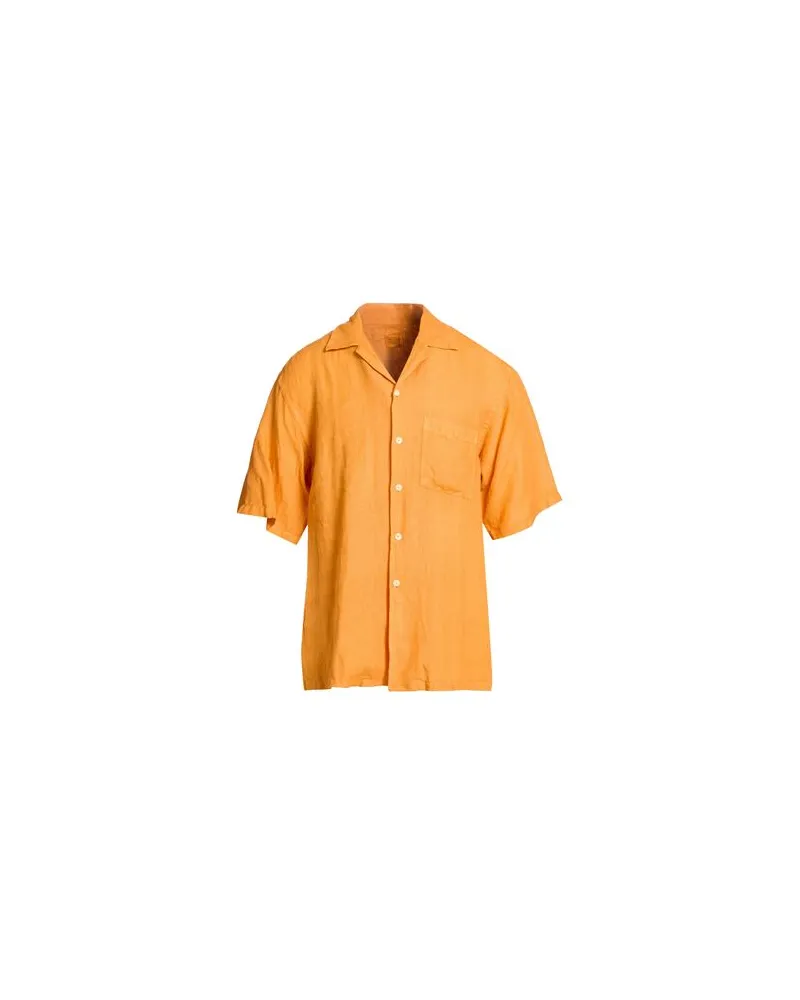 120% Lino TOPS - Hemdenauf YOOX.COM Mandarine
