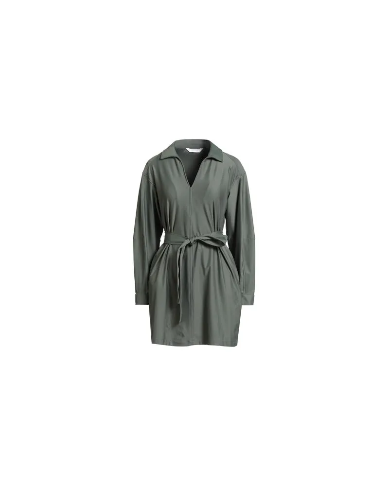Max Mara LEISURE - KLEIDER - Mini-Kleiderauf YOOX.COM Dunkelgrün
