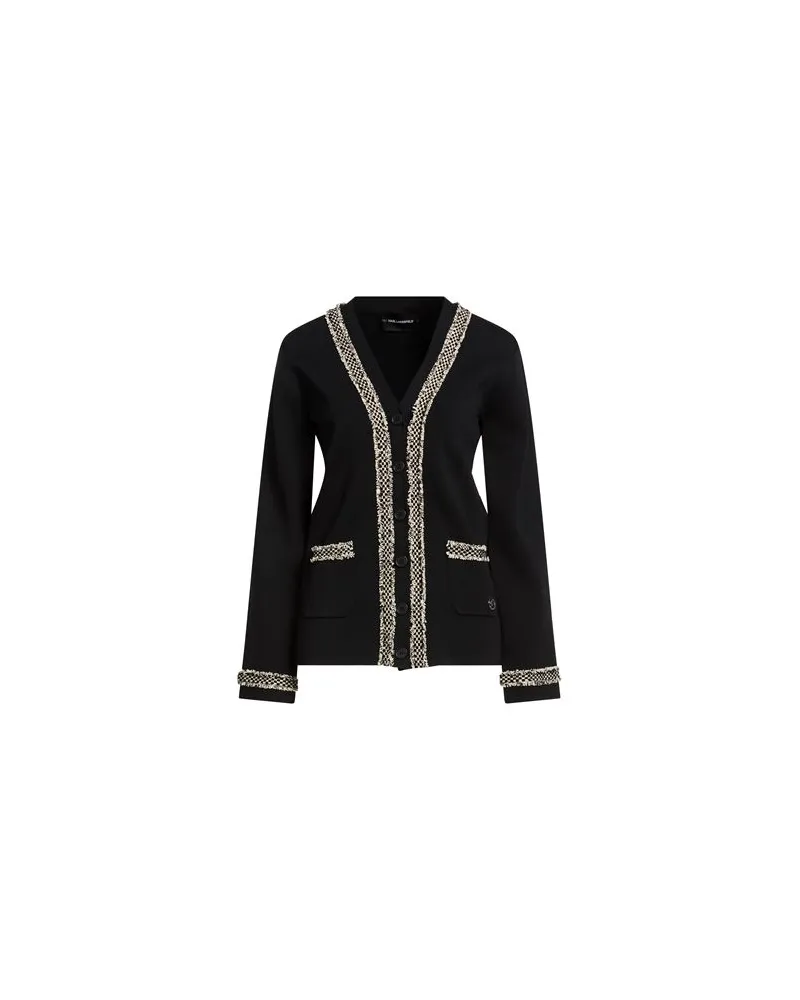 Karl Lagerfeld STRICKWAREN - Strickjackenauf YOOX.COM Schwarz