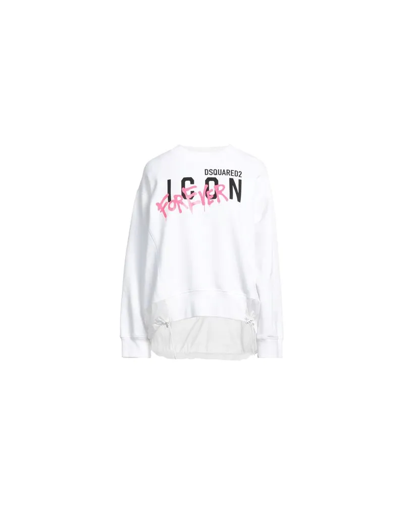 Dsquared2 TOPS - Sweatshirtsauf YOOX.COM Weiß