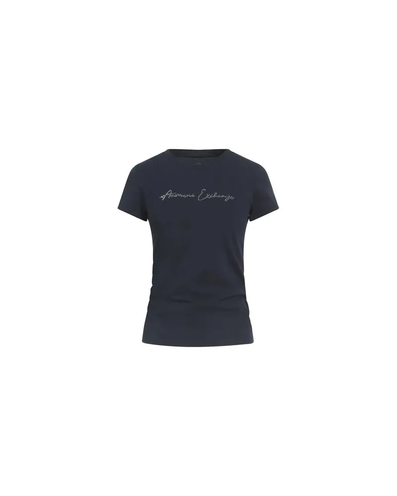 Armani Exchange TOPS - T-shirtsauf YOOX.COM Marineblau