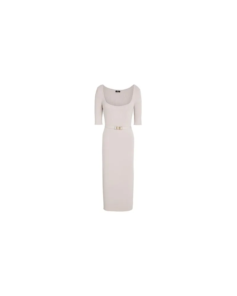 Elisabetta Franchi KLEIDER - Midi-Kleiderauf YOOX.COM Hellgrau
