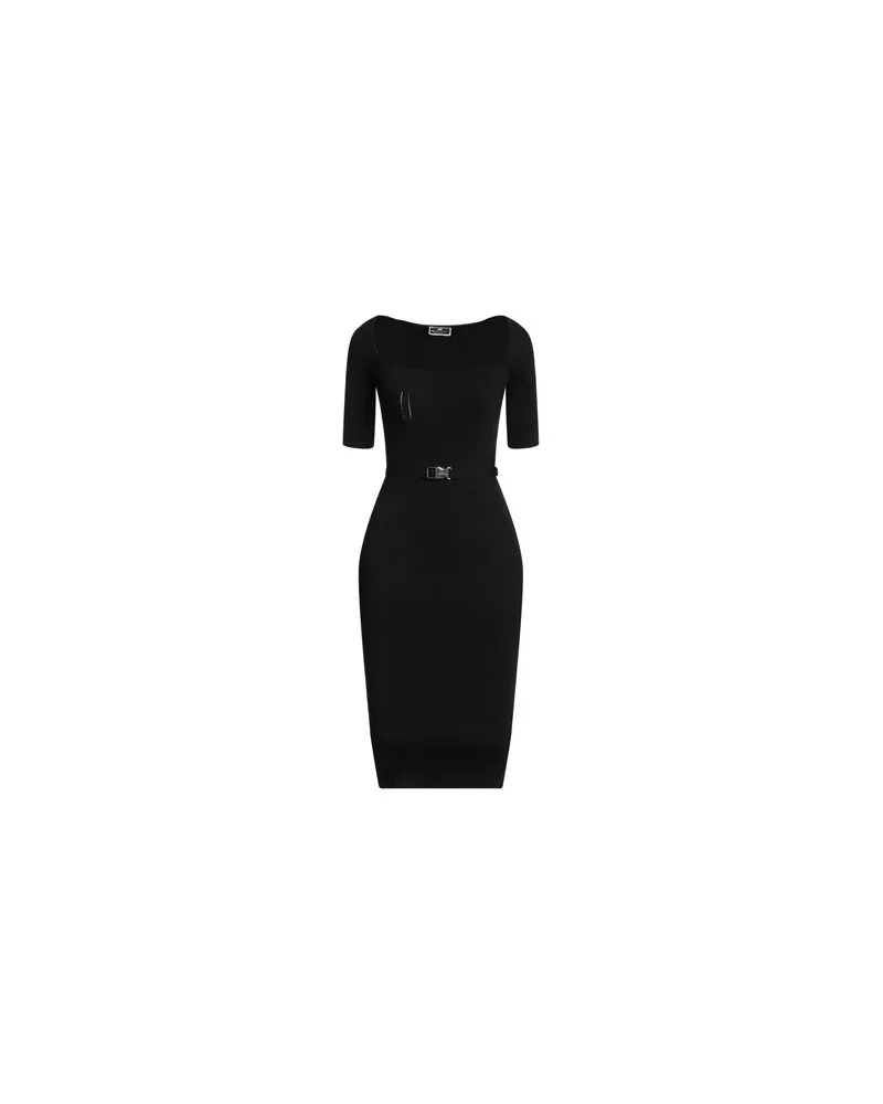 Elisabetta Franchi KLEIDER - Midi-Kleiderauf YOOX.COM Schwarz