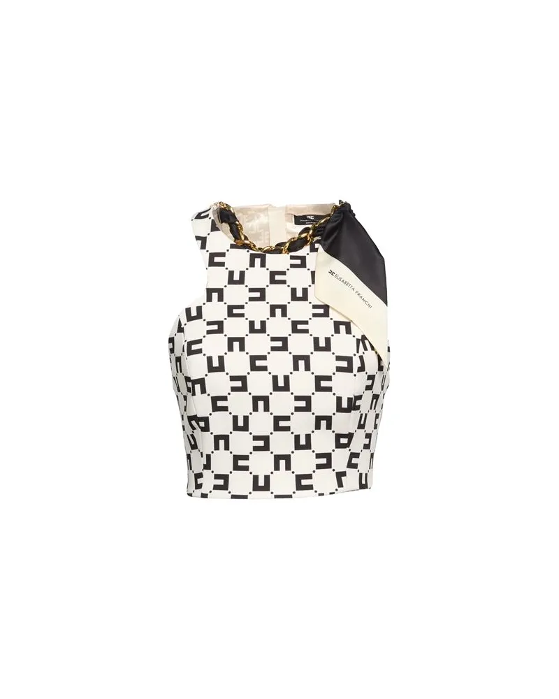 Elisabetta Franchi TOPS - Topsauf YOOX.COM Weiß