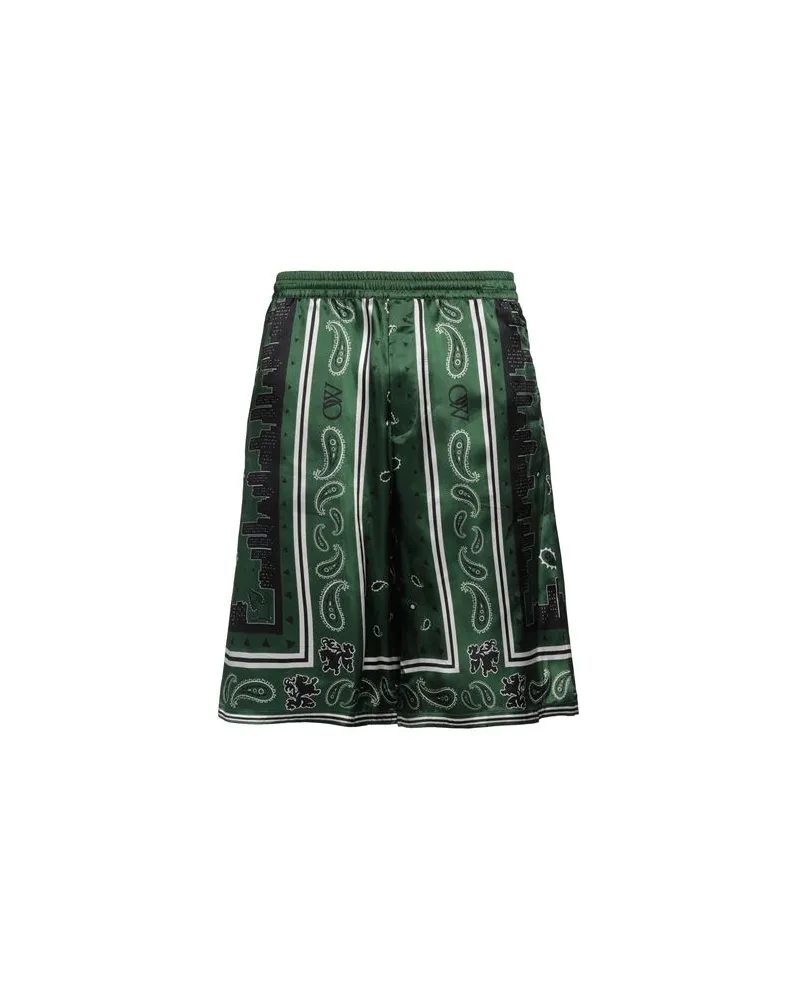 OFF-WHITE HOSEN & RÖCKE - Shorts & Bermudashortsauf YOOX.COM Grün