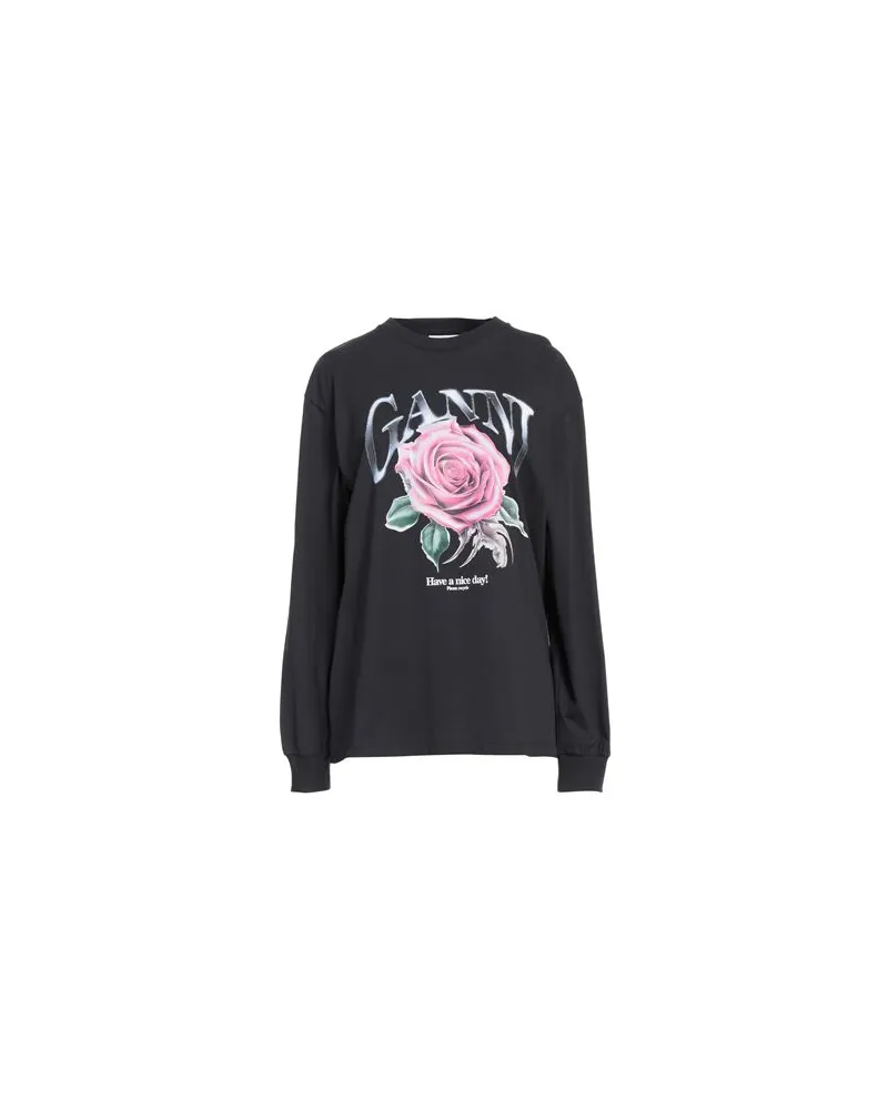 Ganni TOPS - T-shirtsauf YOOX.COM Schwarz
