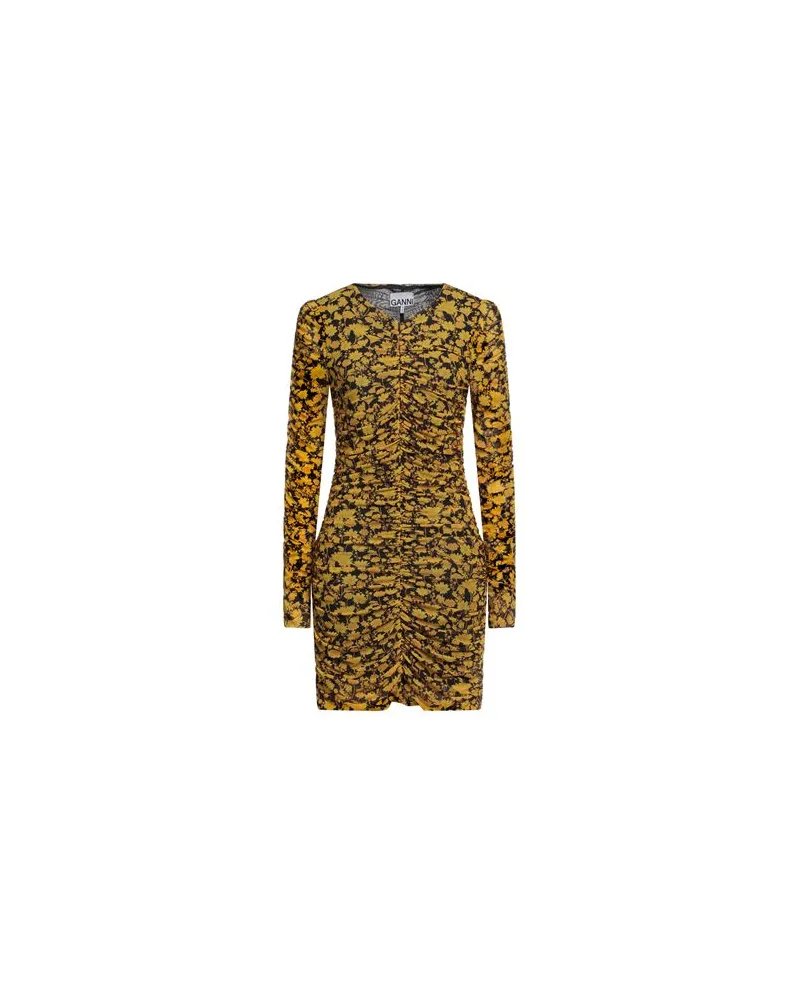 Ganni KLEIDER - Mini-Kleiderauf YOOX.COM Gelb