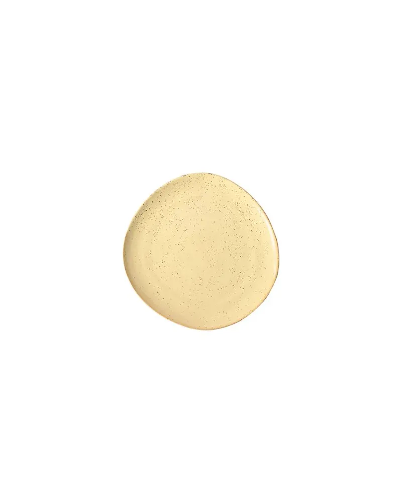 ferm LIVING FLOW PLATE - MEDIUM  - ESSEN & KÜCHE - Tellerauf YOOX.COM Pastellgelb