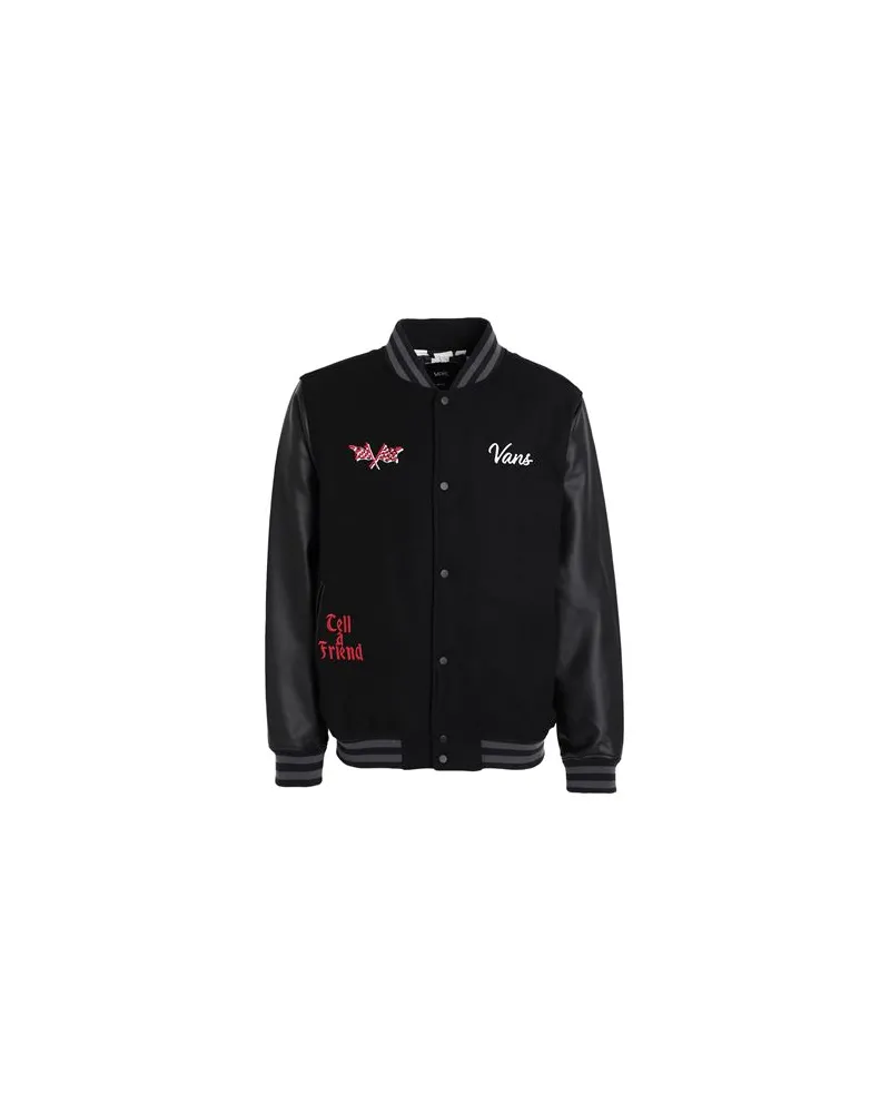 Vans STEVENS VARSITY JACKET  - JACKEN & MÄNTEL - Jacken und Anoraksauf YOOX.COM Schwarz