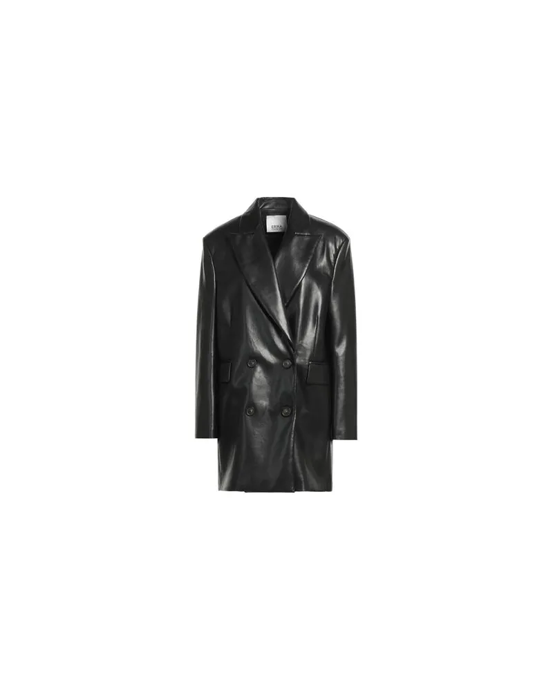Erika Cavallini JACKEN & MÄNTEL - Mäntelauf YOOX.COM Schwarz
