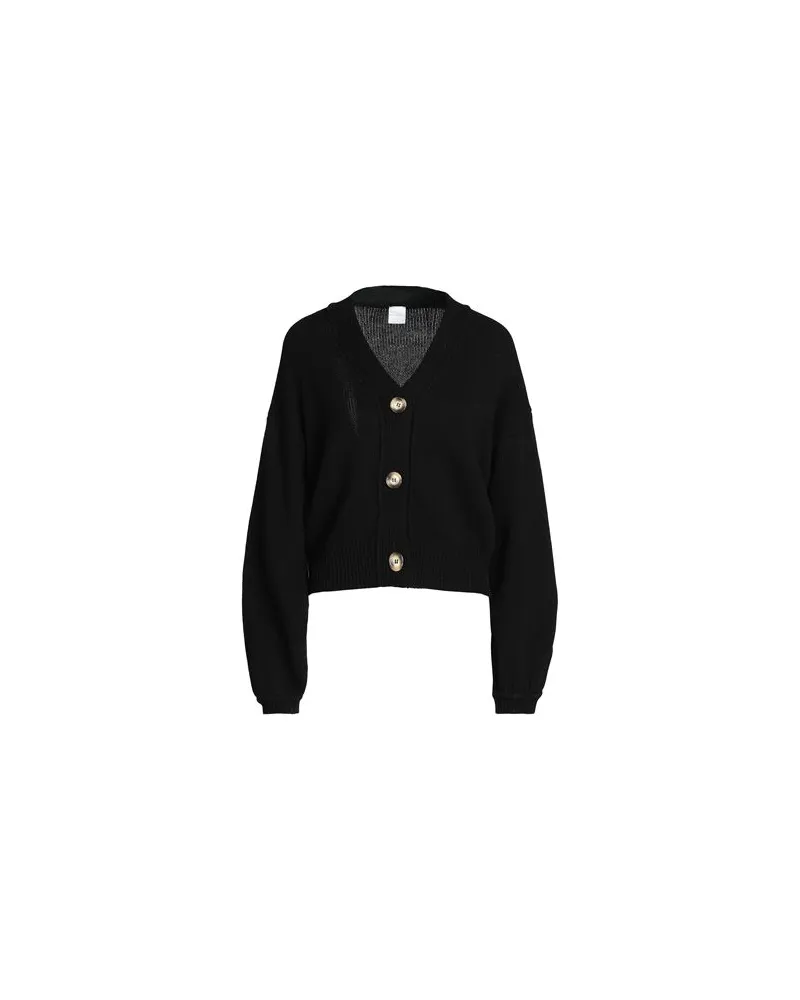 8 by Yoox KNIT SLEEVE CARDIGAN - STRICKWAREN - Strickjackenauf YOOX.COM Schwarz