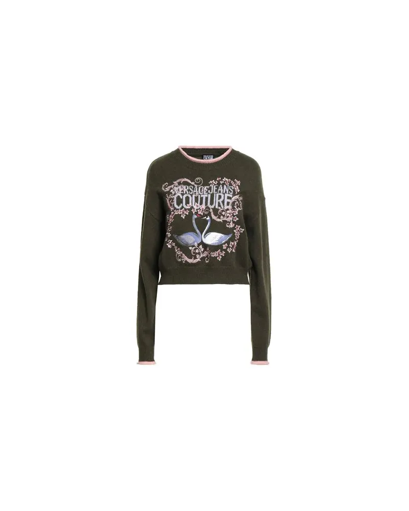 Versace Jeans STRICKWAREN - Pulloverauf YOOX.COM Militärgrün