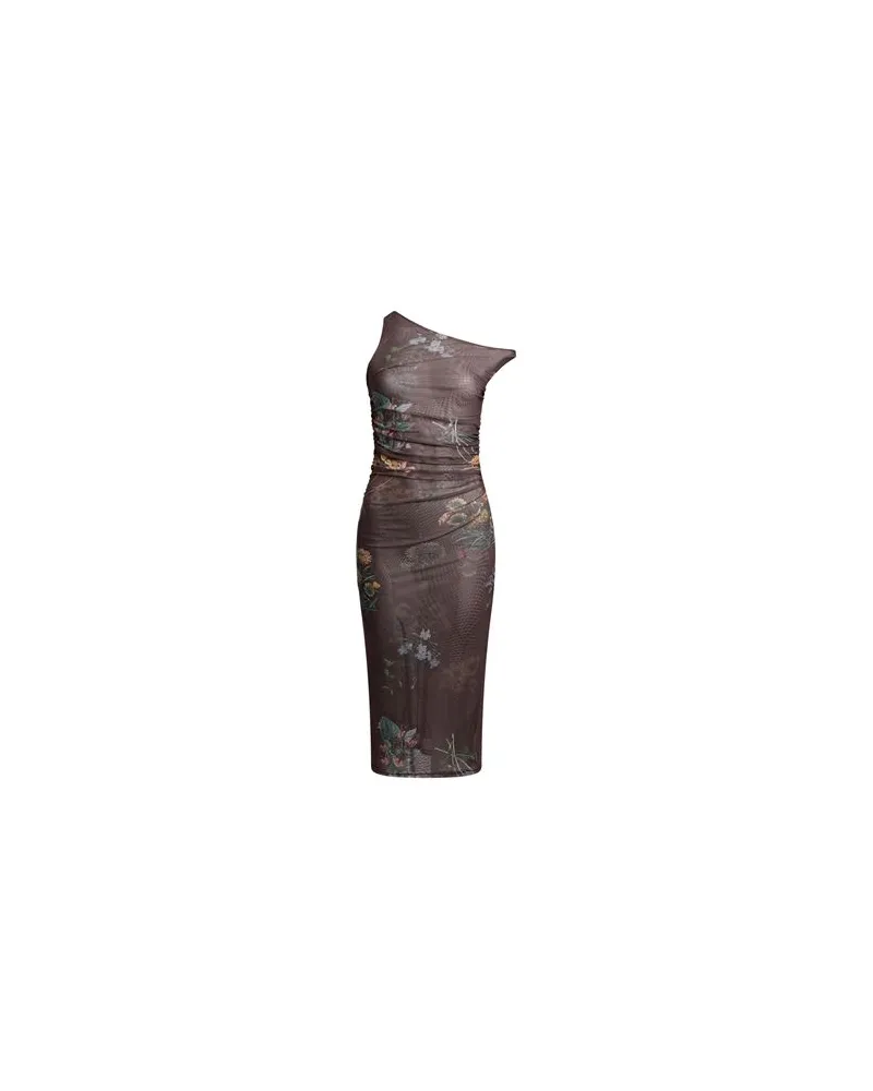 VICOLO KLEIDER - Midi-Kleiderauf YOOX.COM Schokobraun