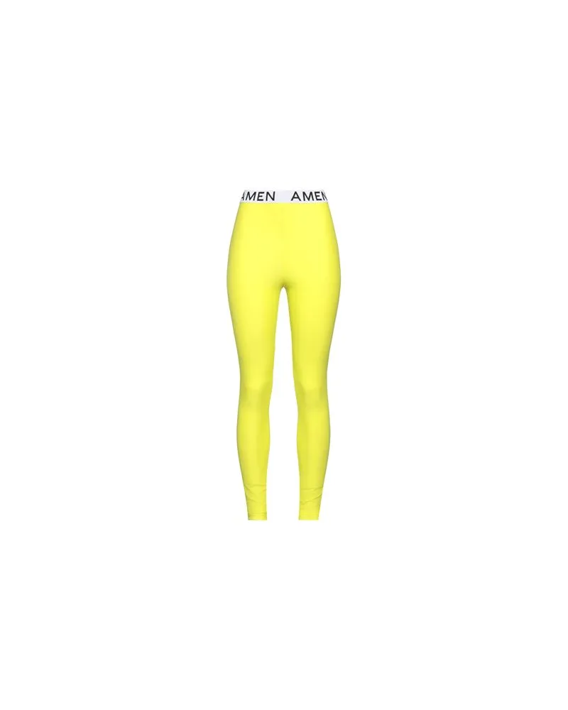 Amen HOSEN & RÖCKE - Leggingsauf YOOX.COM Limettengrün