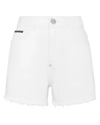 Philipp Plein Jeansshorts Weiß