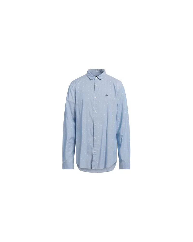 Armani Exchange TOPS - Hemdenauf YOOX.COM Azurblau