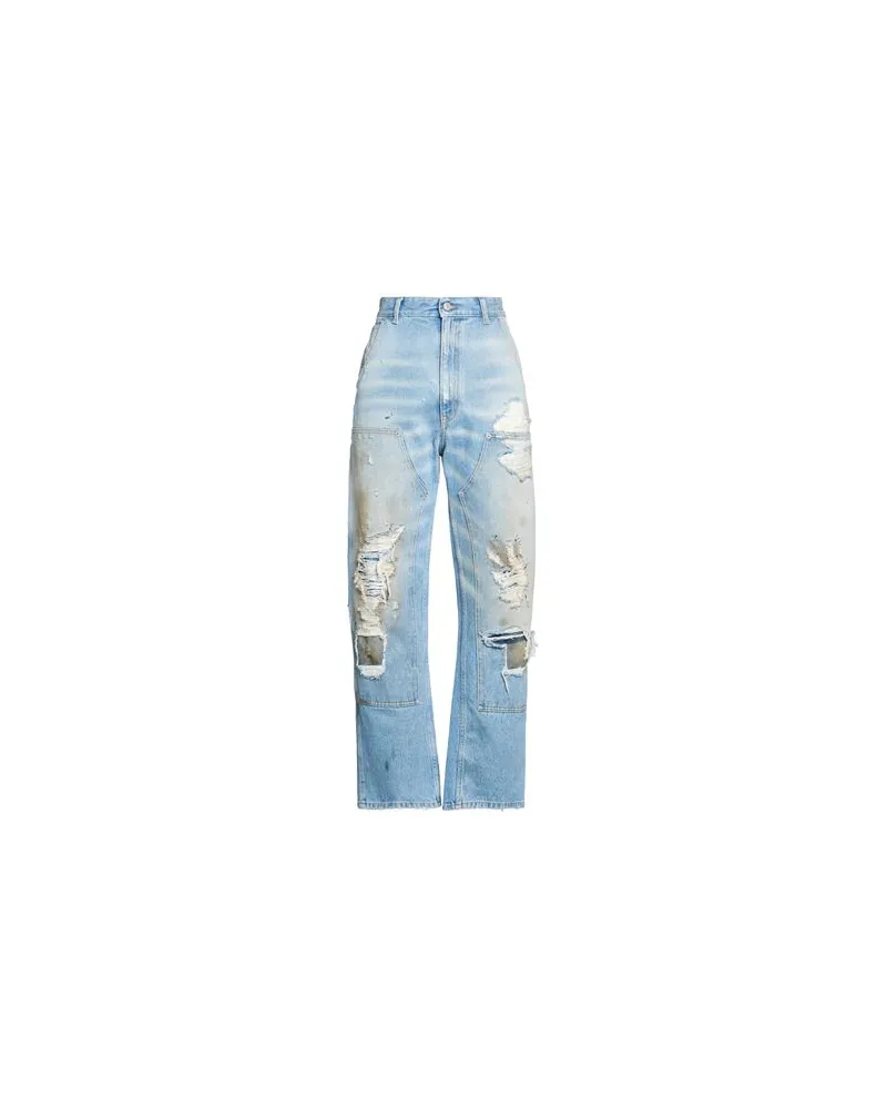 Maison Margiela HOSEN & RÖCKE - Jeanshosenauf YOOX.COM Blau