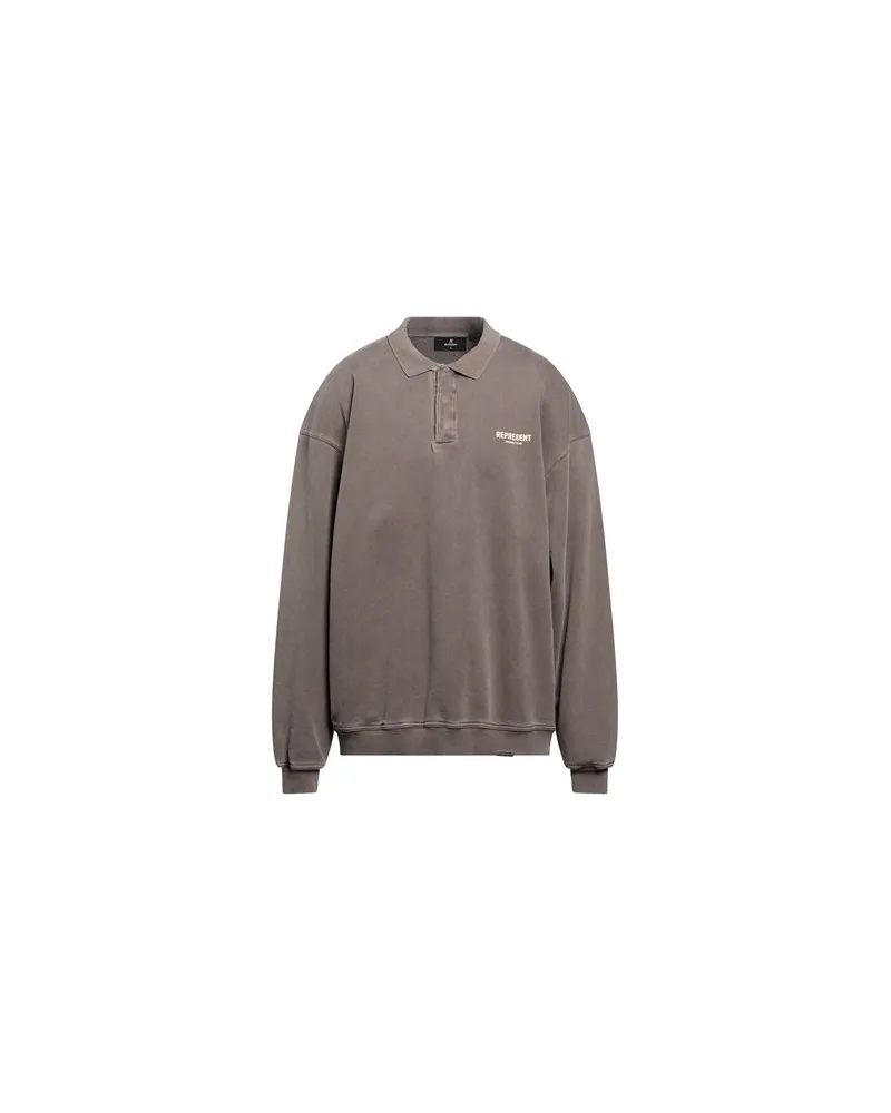 REPRESENT TOPS - Sweatshirtsauf YOOX.COM Maulwurfsgrau