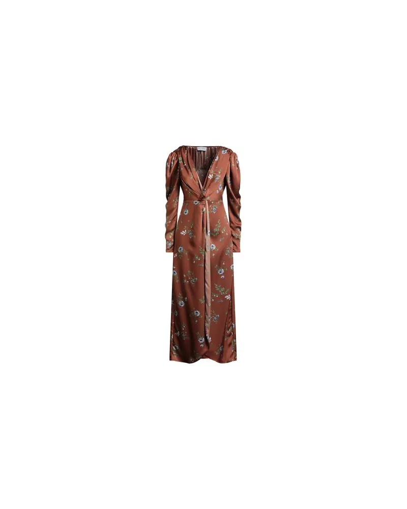 Weili Zheng KLEIDER - Maxi-Kleiderauf YOOX.COM Braun