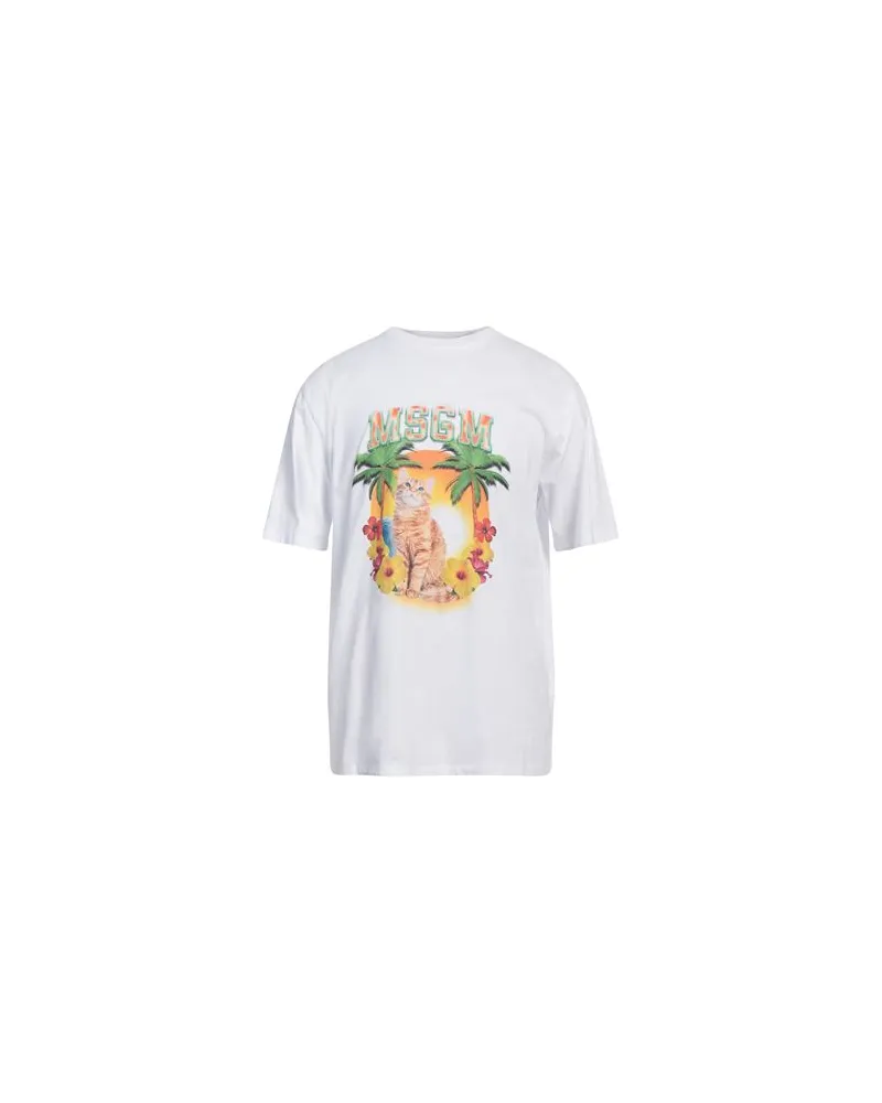 MSGM TOPS - T-shirtsauf YOOX.COM Weiß