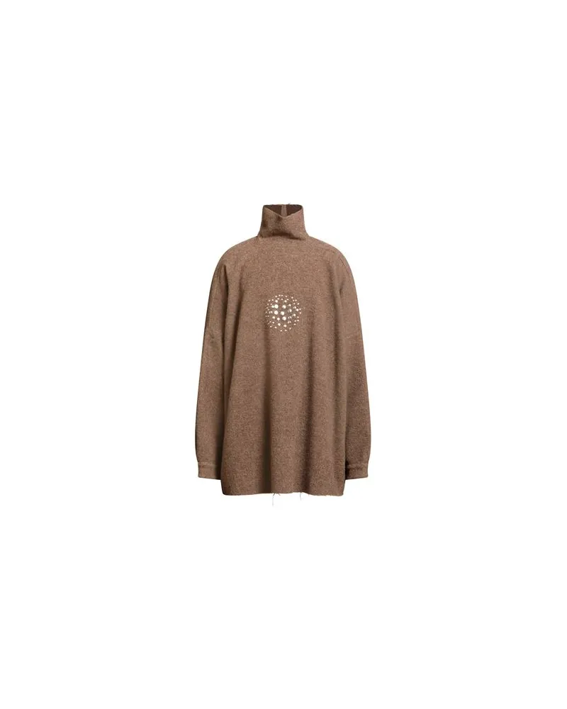 Rick Owens STRICKWAREN - Rollkragenpulloverauf YOOX.COM Schokobraun