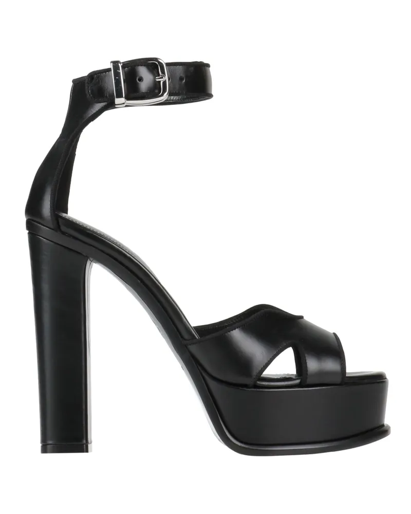 Alexander McQueen Sandale Schwarz