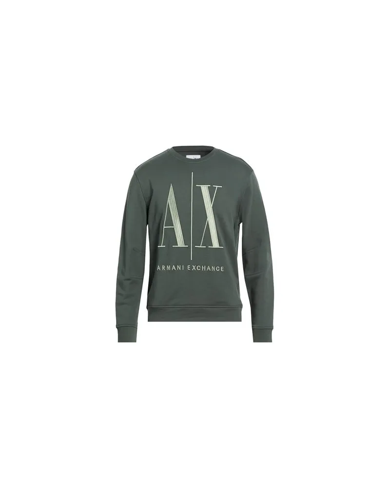 Armani Exchange TOPS - Sweatshirtsauf YOOX.COM Braungrau
