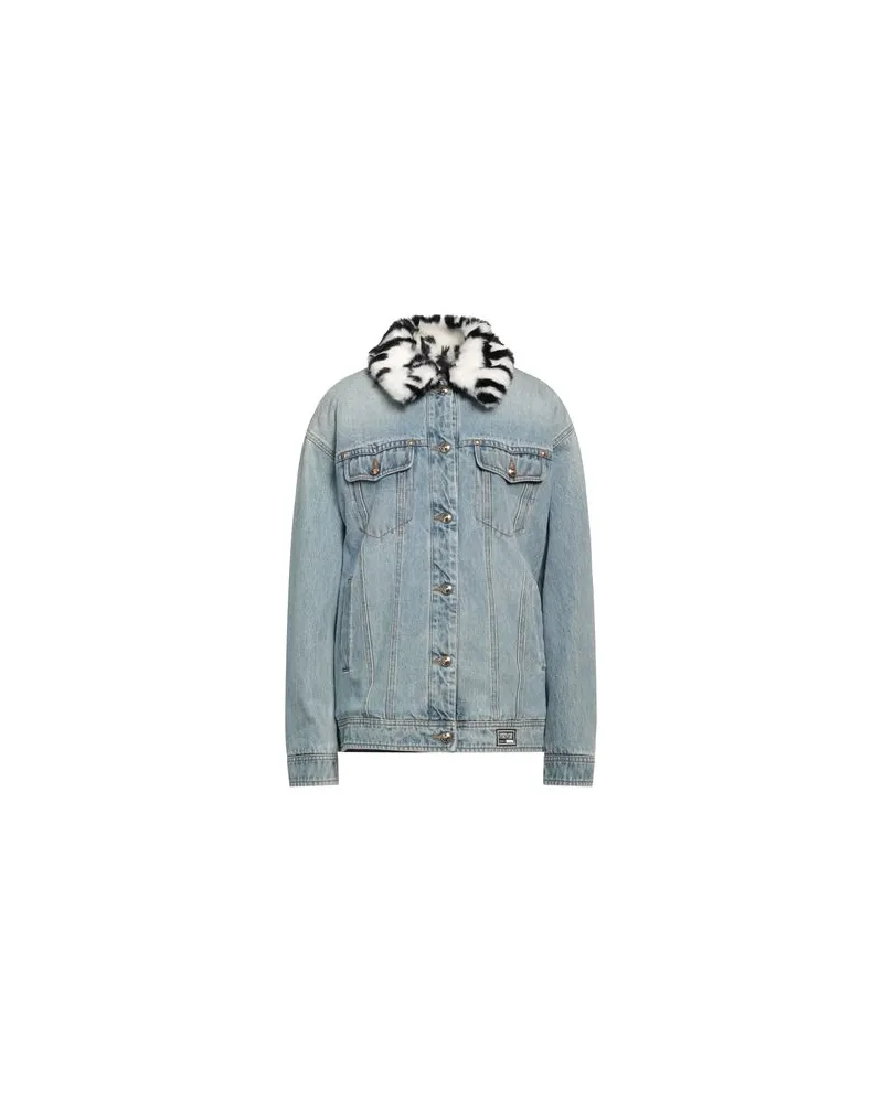 Versace Jeans JACKEN & MÄNTEL - Jeansjacken/Mäntelauf YOOX.COM Blau