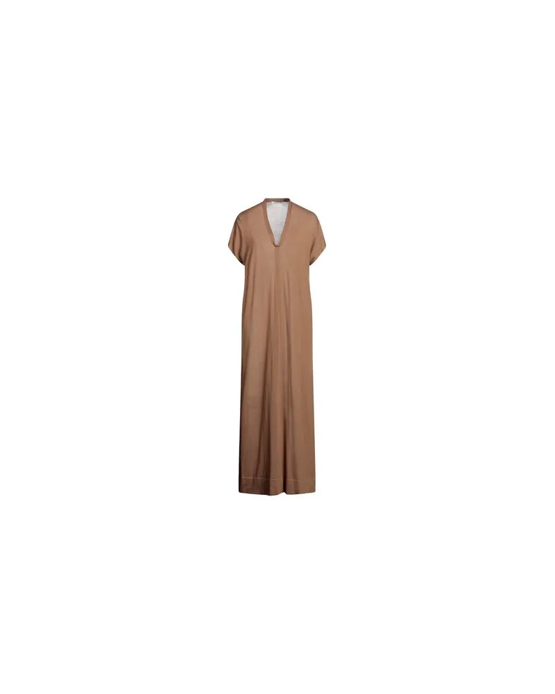 AGNONA KLEIDER - Maxi-Kleiderauf YOOX.COM Kamel