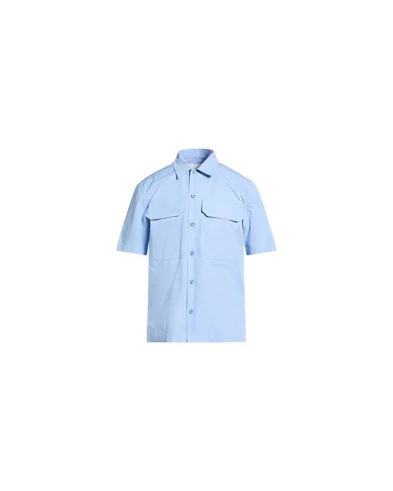 Jil Sander TOPS - Hemdenauf YOOX.COM Hellblau