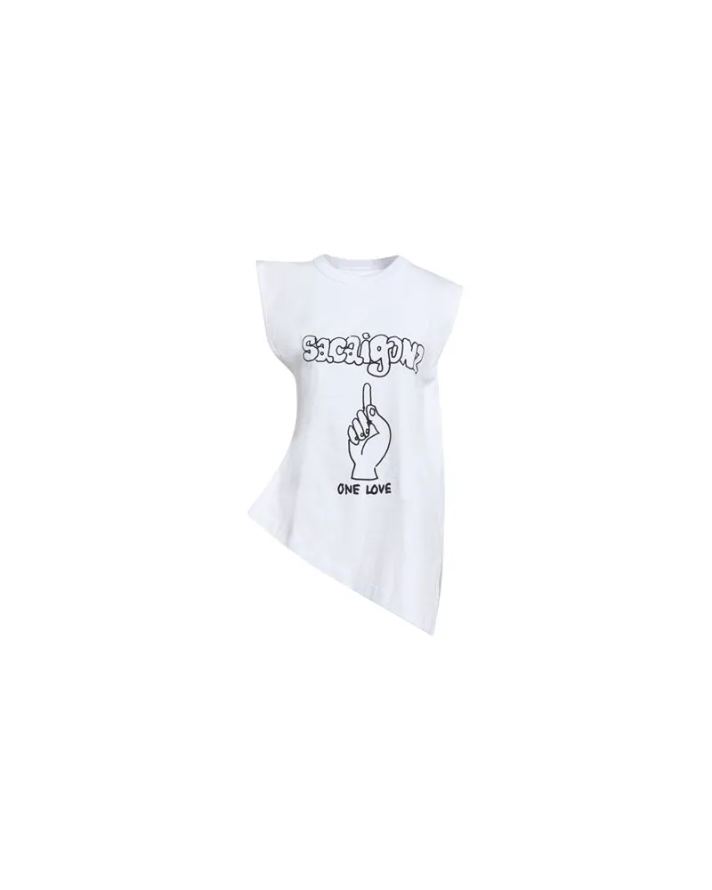Sacai TOPS - T-shirtsauf YOOX.COM Weiß