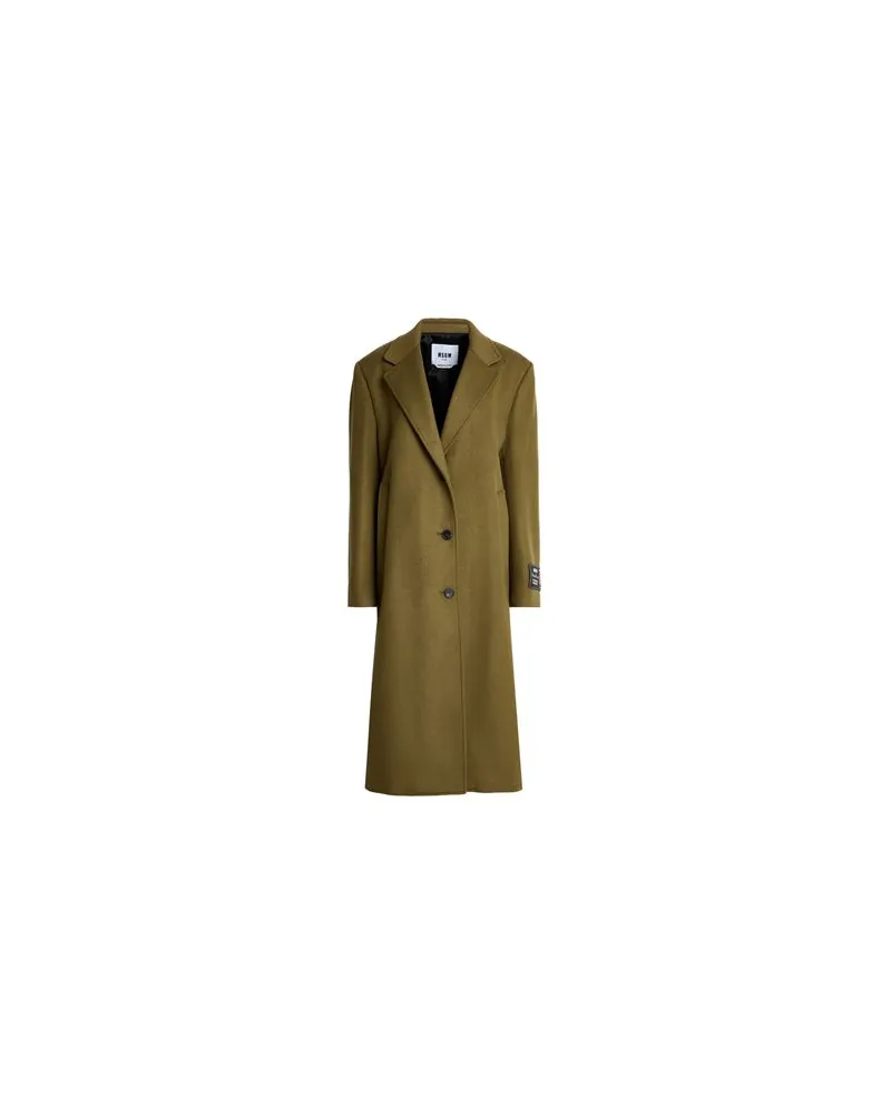 MSGM JACKEN & MÄNTEL - Mäntelauf YOOX.COM Militärgrün