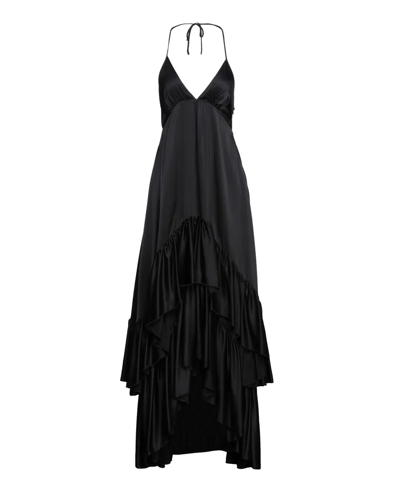 L'Autre Chose Maxi-Kleid Schwarz