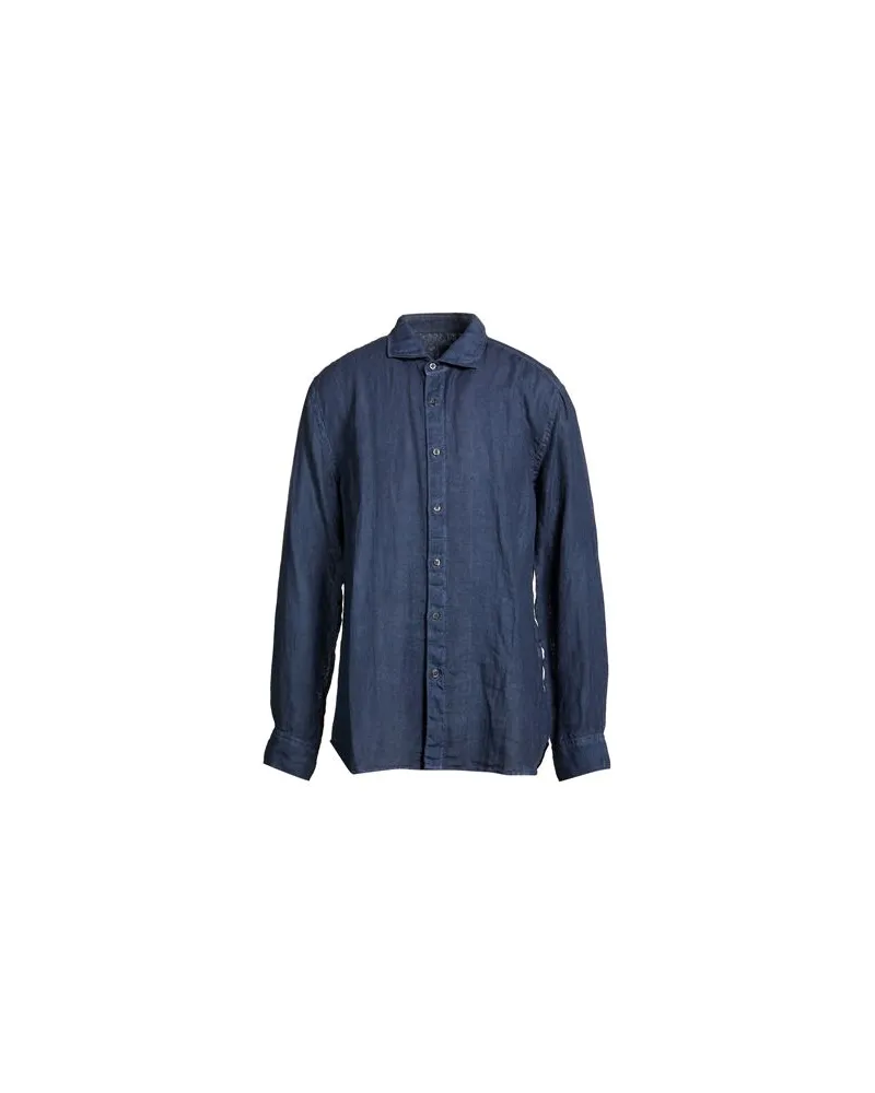 120% Lino TOPS - Hemdenauf YOOX.COM Marineblau
