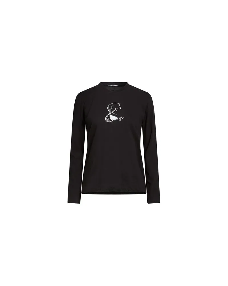 Karl Lagerfeld TOPS - T-shirtsauf YOOX.COM Schwarz