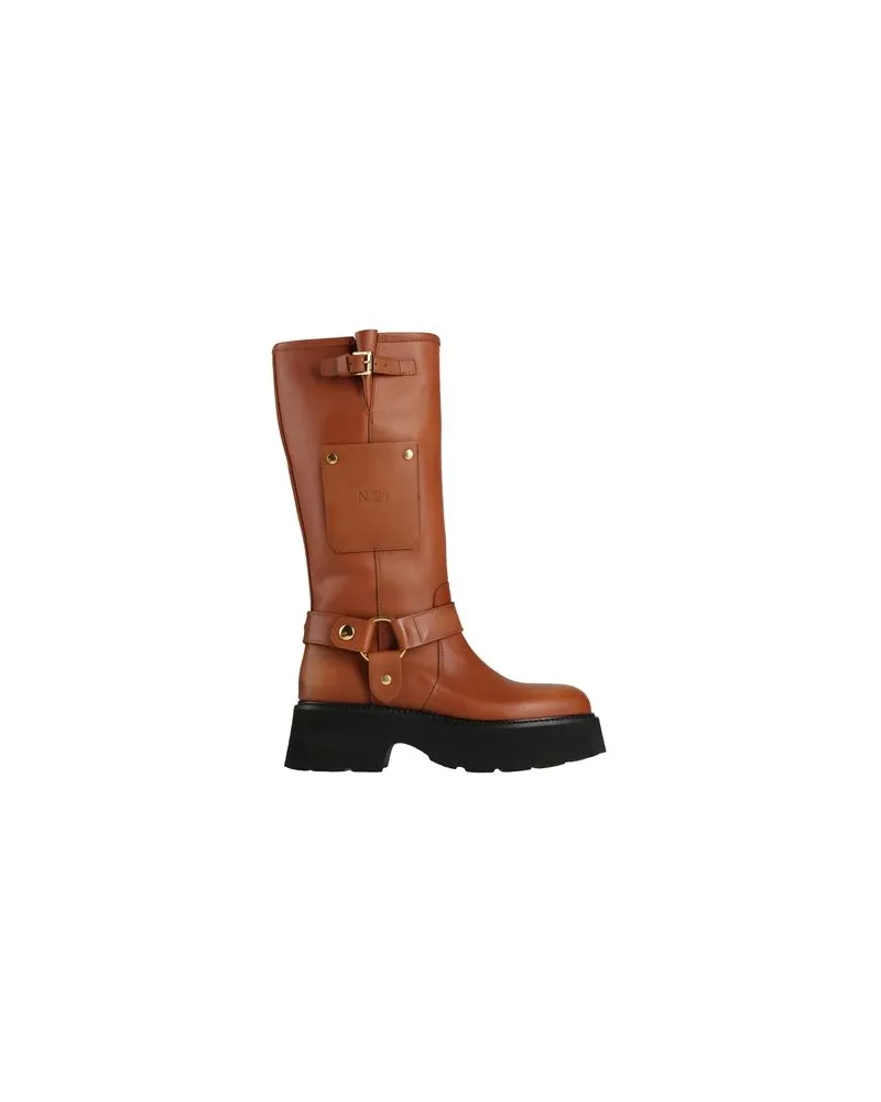 N° 21 SCHUHE - Stiefelauf YOOX.COM Lederfarben