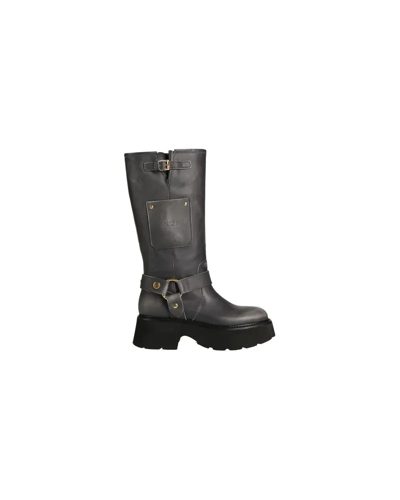 N° 21 SCHUHE - Stiefelauf YOOX.COM Blei