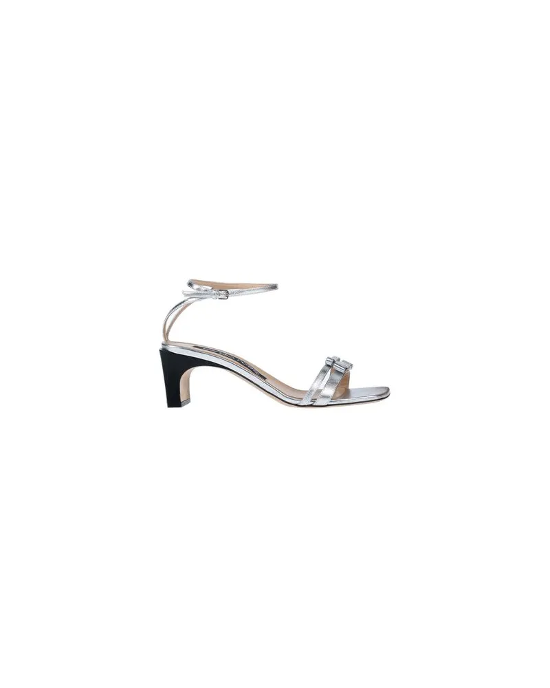 Sergio Rossi SCHUHE - Sandalenauf YOOX.COM Silber