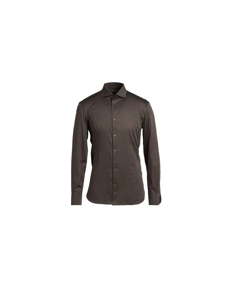 Emporio Armani TOPS - Hemdenauf YOOX.COM Braungrau