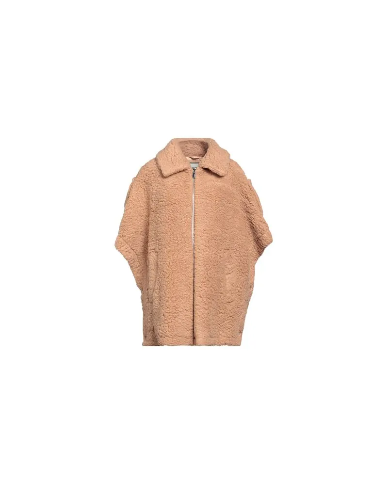MAX&MOI JACKEN & MÄNTEL - Shearling- & Kunstfellauf YOOX.COM Kamel