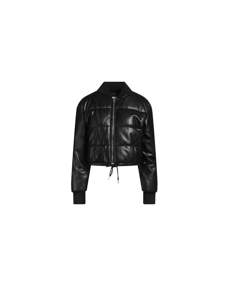 MSGM JACKEN & MÄNTEL - Pufferjacken & Daunenjackenauf YOOX.COM Schwarz
