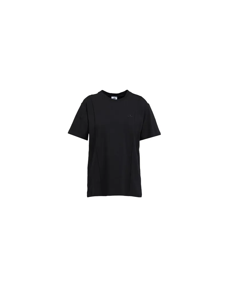 adidas PREMIUM ESSENTIALS T-SHIRT  - TOPS - T-shirtsauf YOOX.COM Schwarz