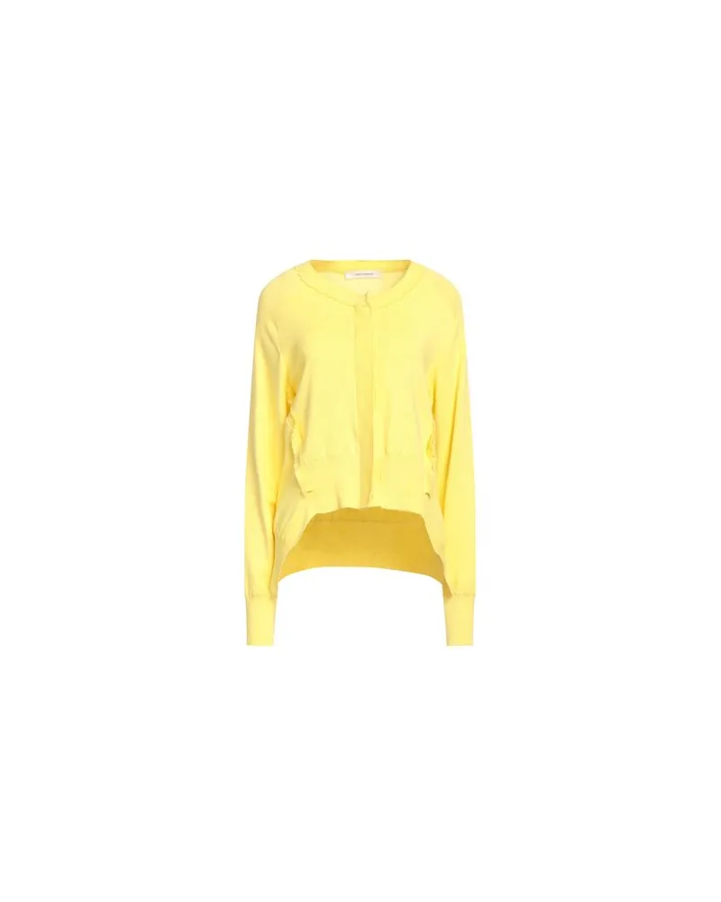Cédric Charlier STRICKWAREN - Strickjackenauf YOOX.COM Gelb